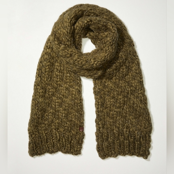 Lucky Brand Knit Sage Woven Crochet Scarf and Beanie - Picture 3 of 16